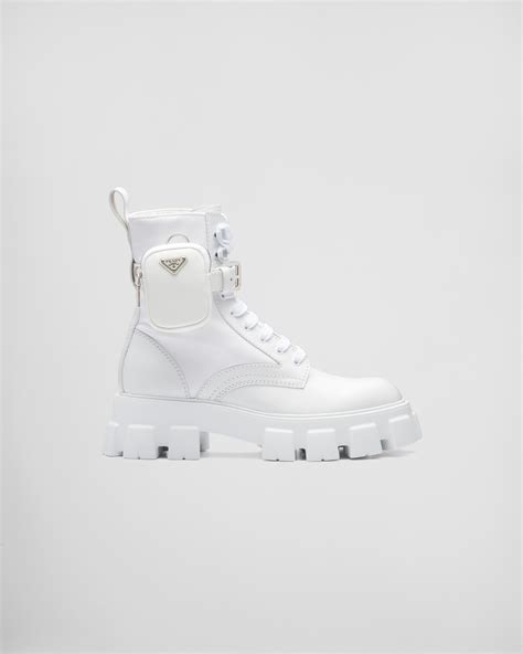 prada mens snow boots|prada boots with pouch white.